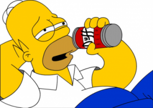 Duff beer, het favoriete bier van Homer Simpson